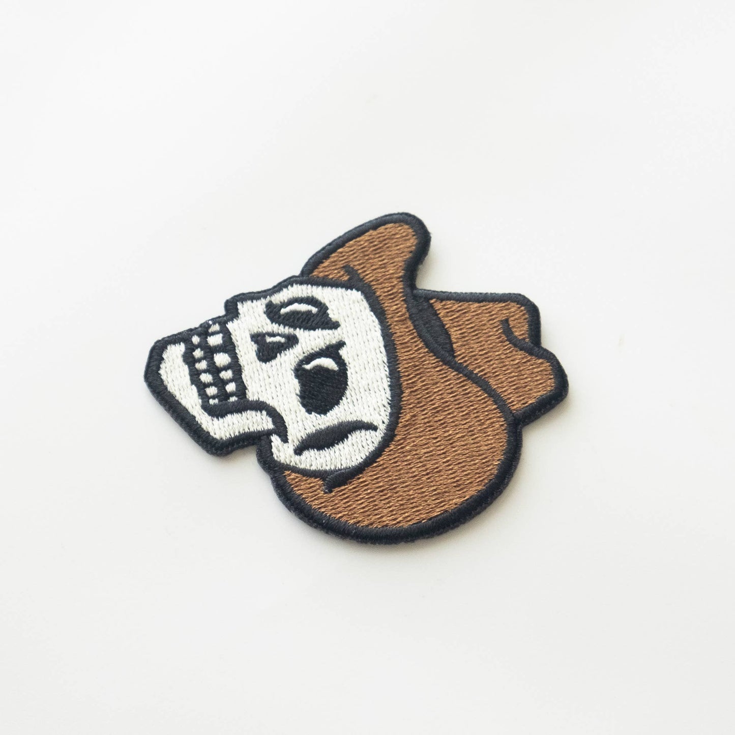Union Made - Cowboy Skull Embroidered Iron on Patch: Yes