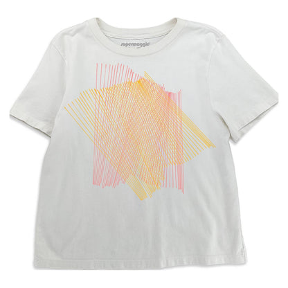 Supermaggie @ Faire - Crossed Lines Gwenn Heavyweight Tee: Denim / Sm