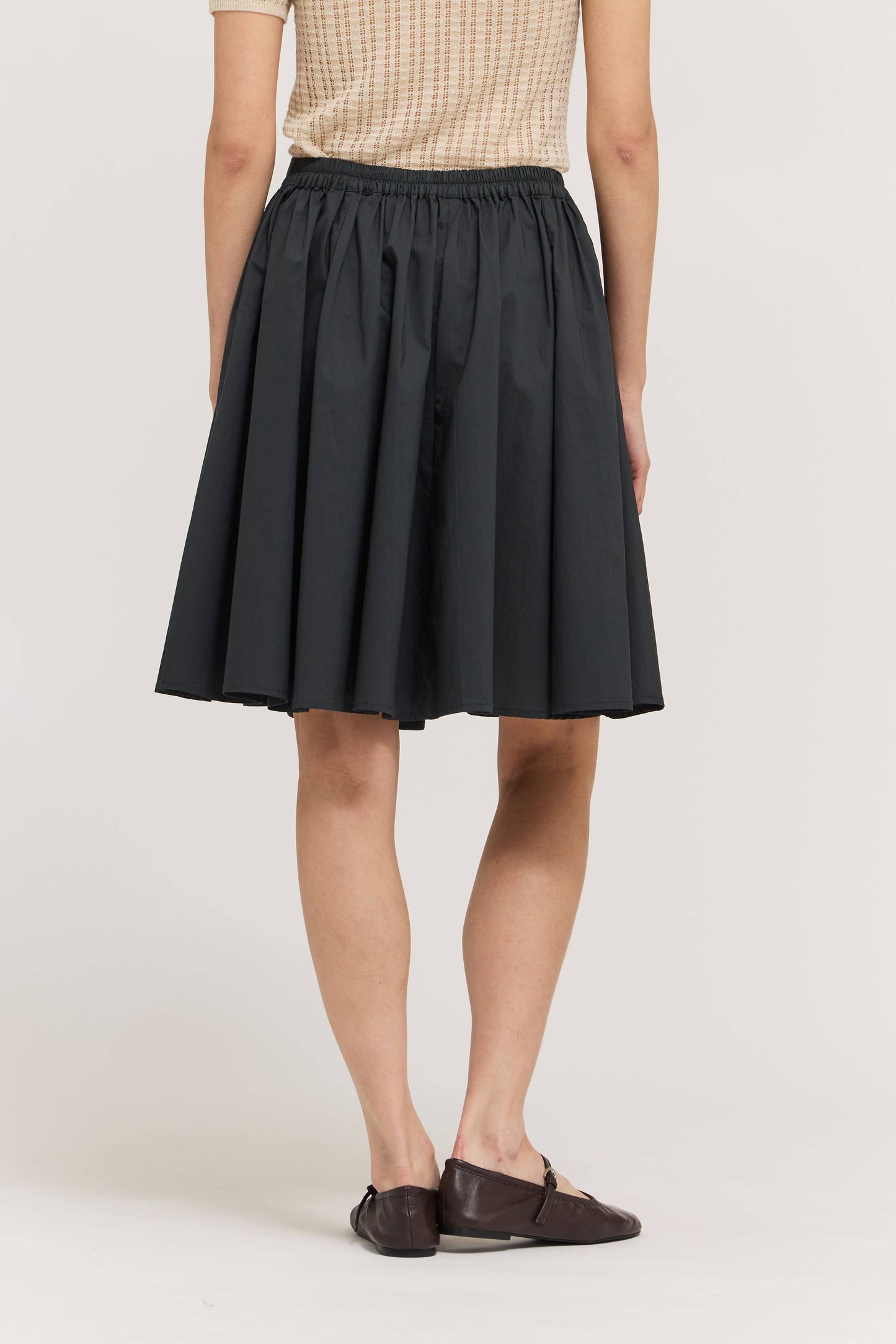Grade & Gather - 50961 - ROUND CUT MAXI VOLUME SKIRT: TOBACCO / Contemporary / MEDIUM