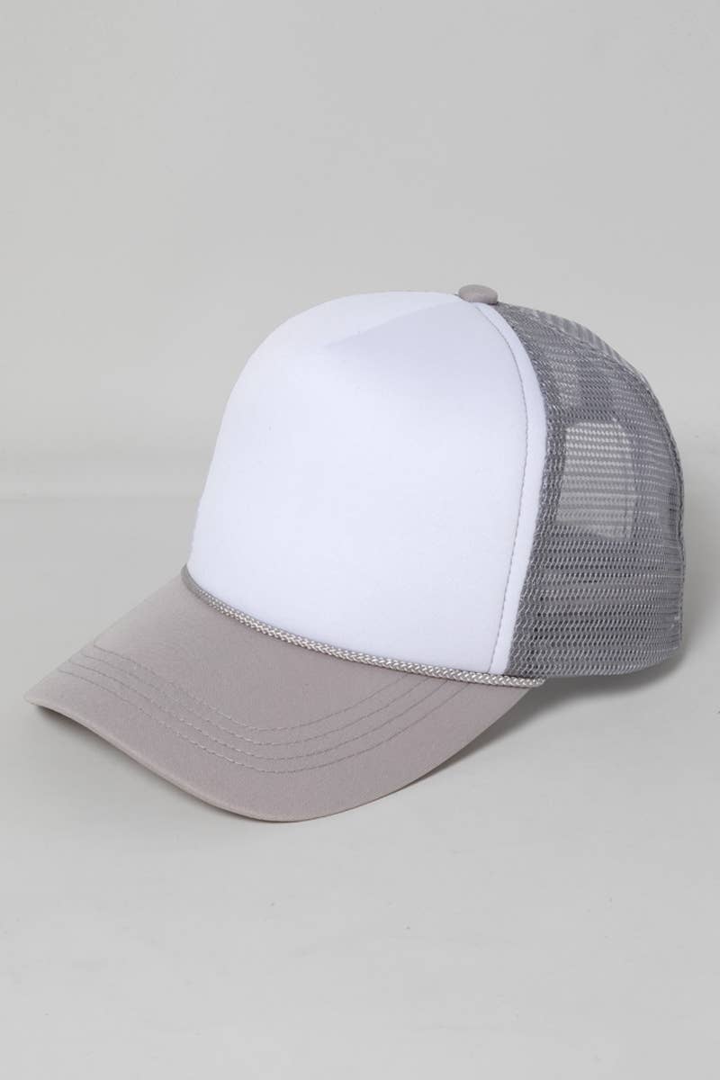 David And Young - FWCAPM212 - Two Tonefoam Trucker Cap: Royal Blue