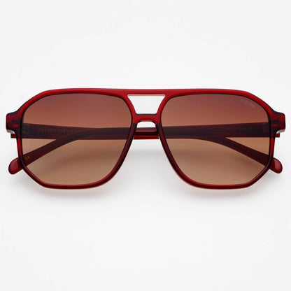 FREYRS Eyewear - Billie ( NEW ) Unisex Aviator Sunglasses : Dark Cherry