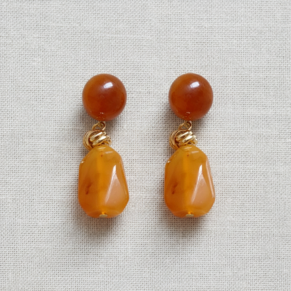 paperln - Resin Geometric Drop Earrings
