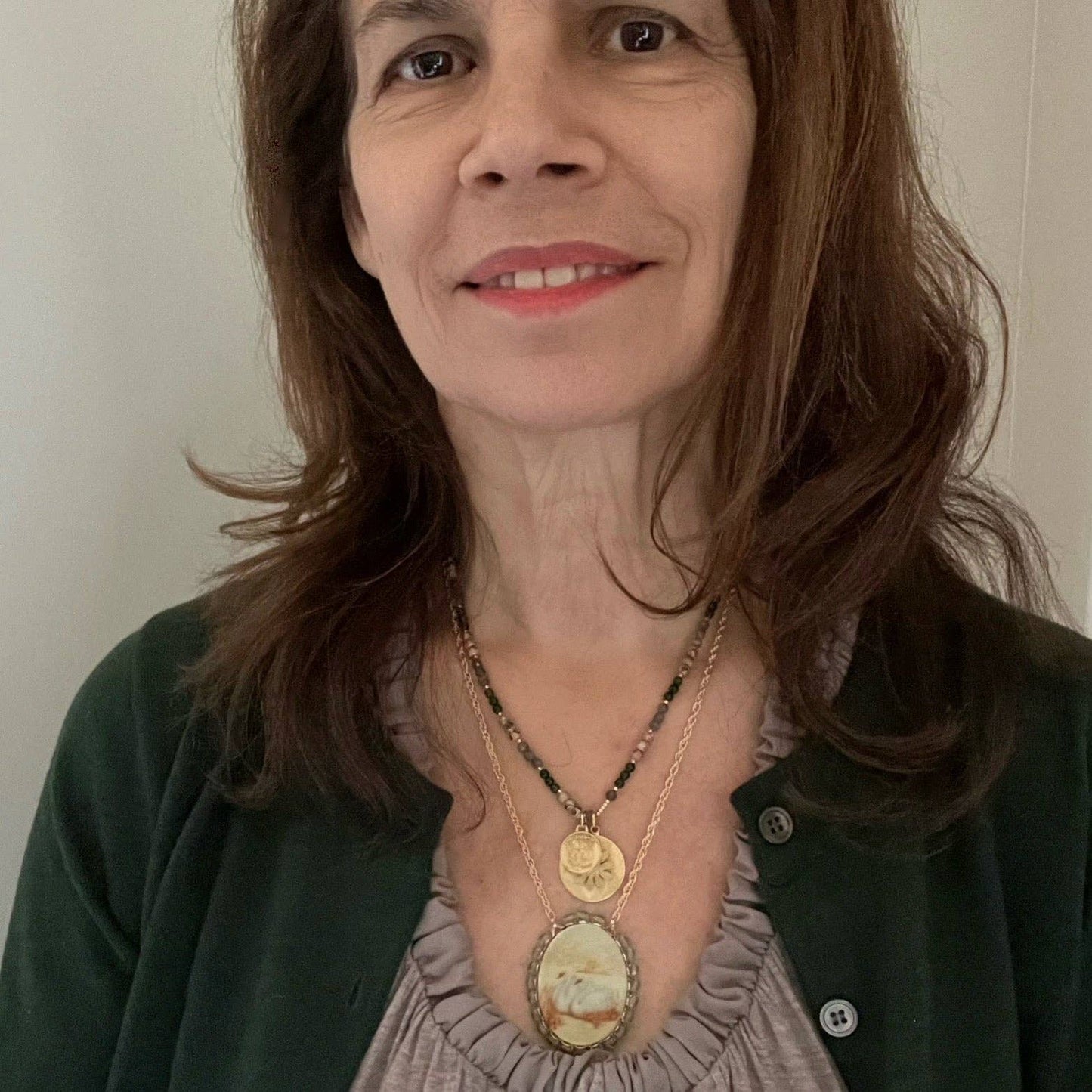 Sandrine France Studio - Swan Necklace: 18"