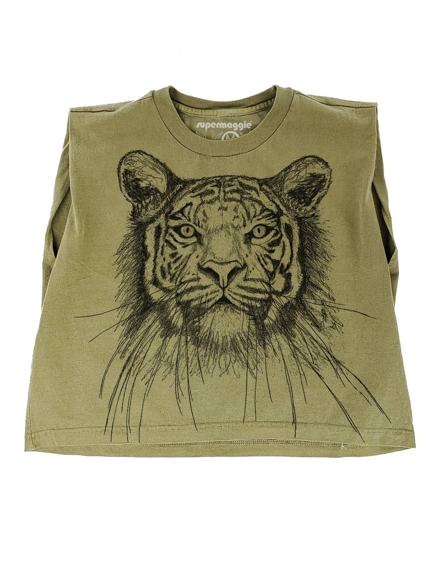 Supermaggie @ Faire - Tiger Maisie Heavyweight Muscle Tee: Pink Lavender / Md