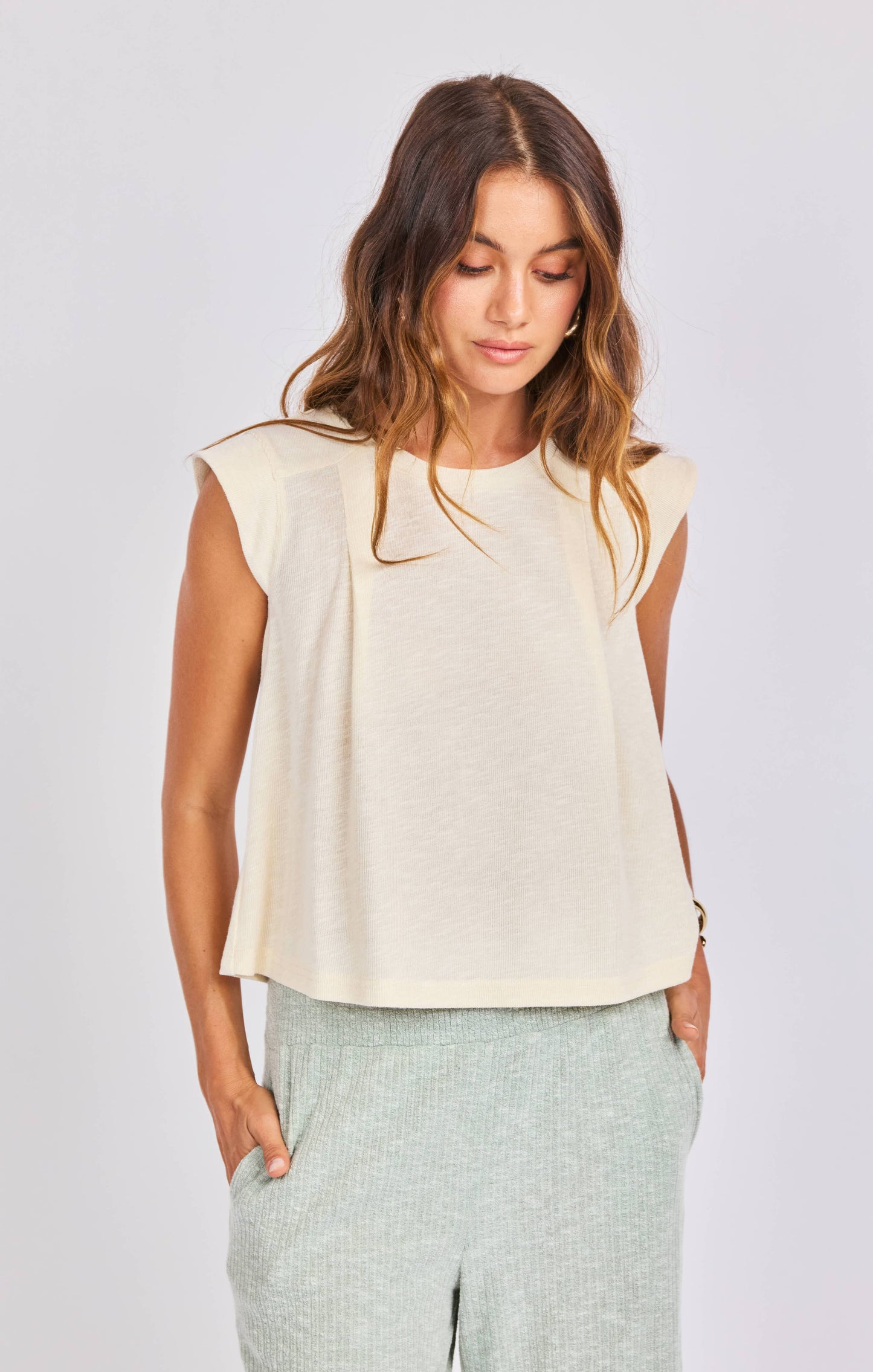 Sage The Label - Embark Knit Top:CREAM: XSMALL