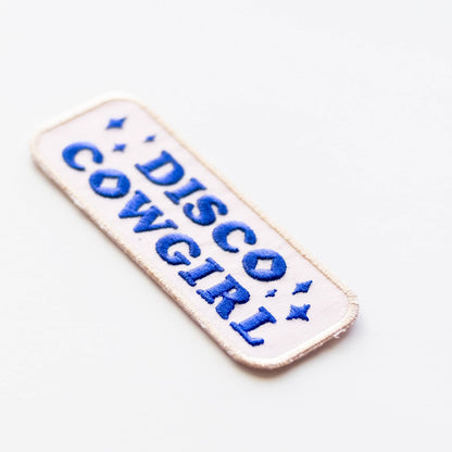 Union Made - Disco Cowgirl Embroidered Iron on Patch: Yes