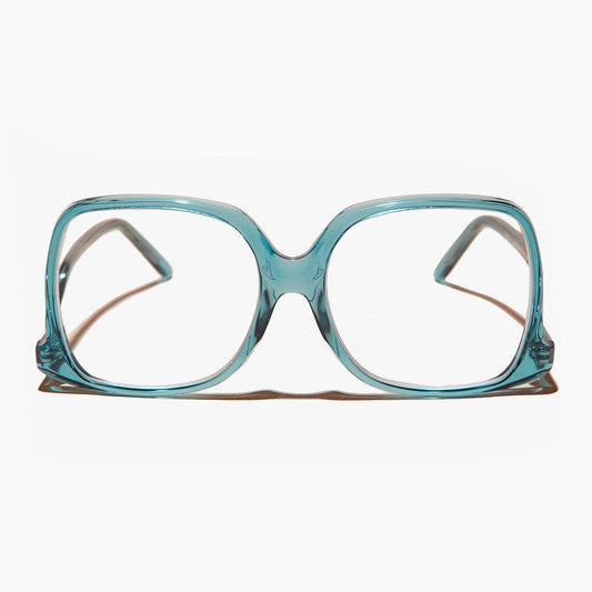 SUNGLASS MUSEUM - Blue Oversized Reader or Bifocal Glasses - Mia: Blue - Reader / 1.50