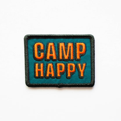 Union Made - Camp Happy Iron on Patch: Yes