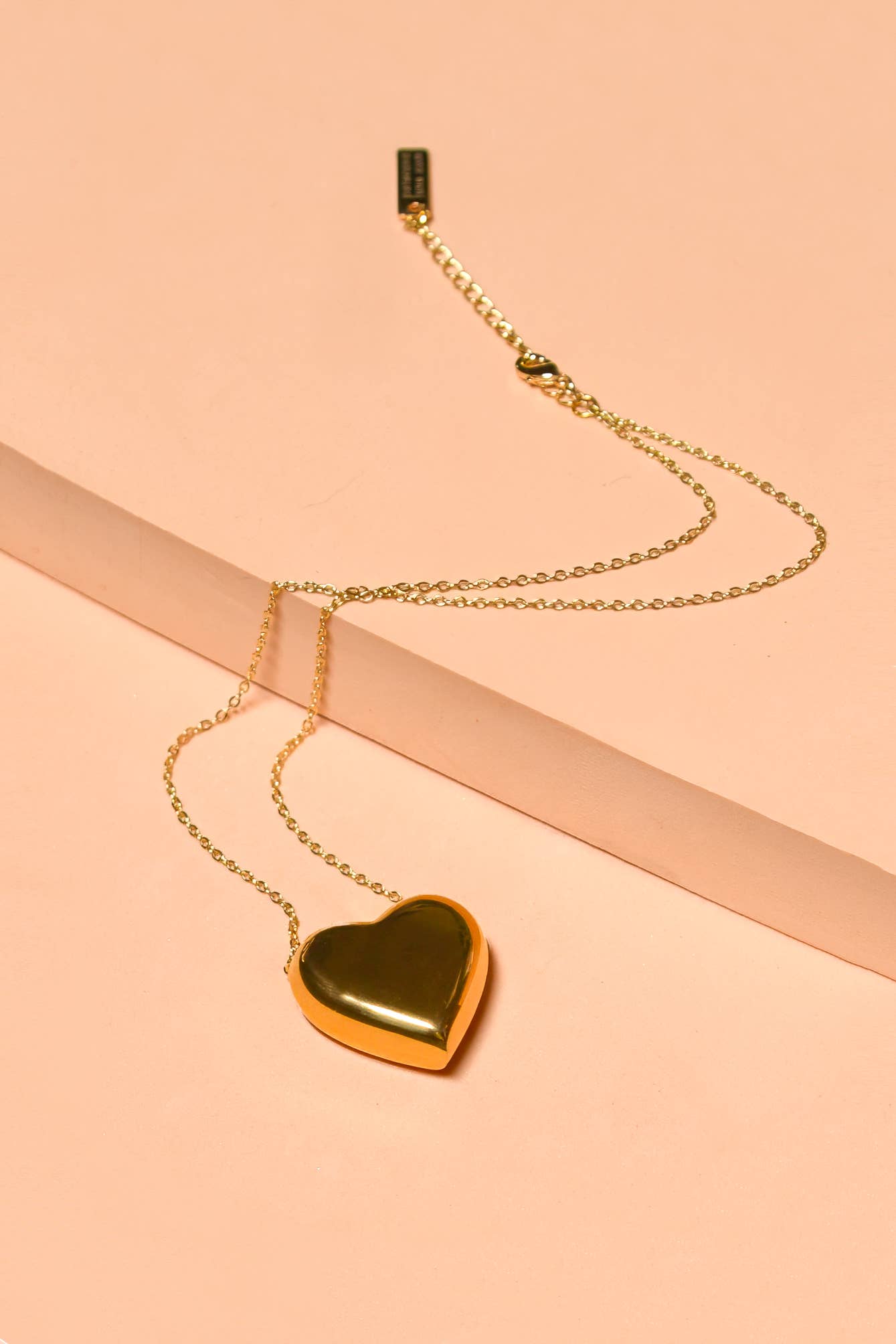 Peter and June - Can't Heartly Wait Necklace - 18K Gold Plated