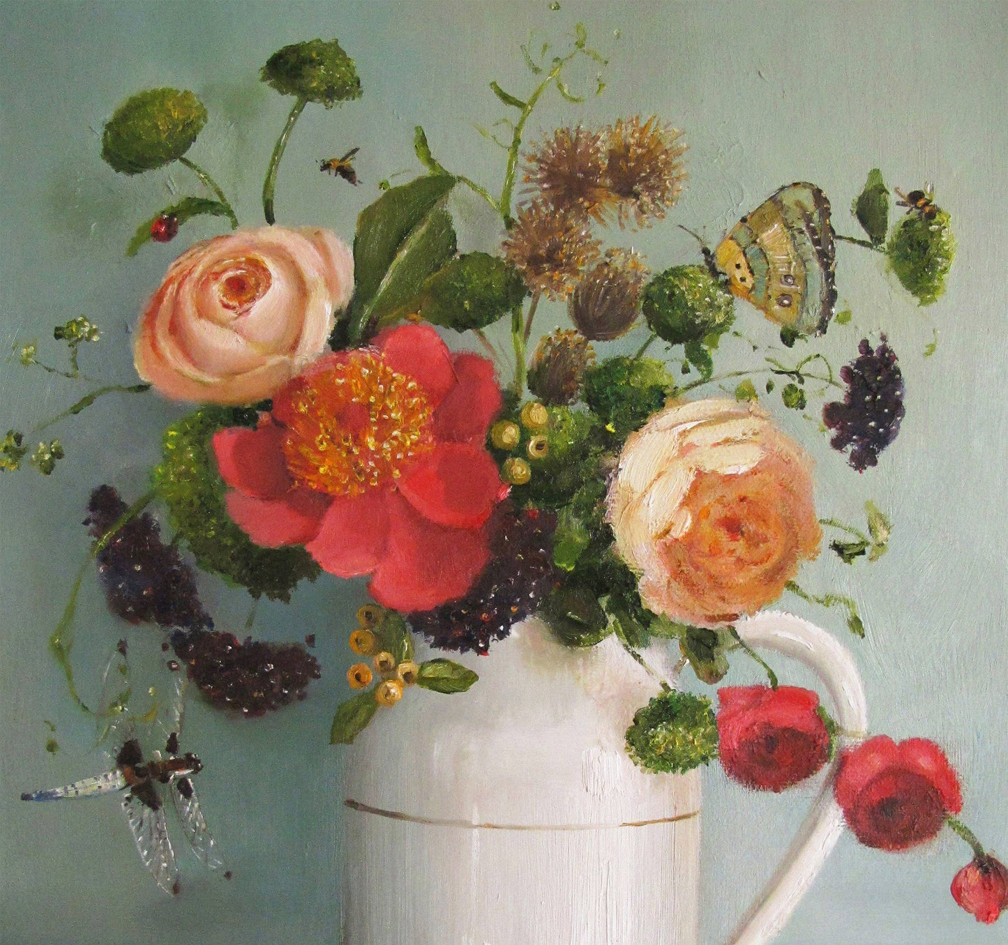 JANET HILL STUDIO - A Wild Bunch. 8.5"x11" Art Print