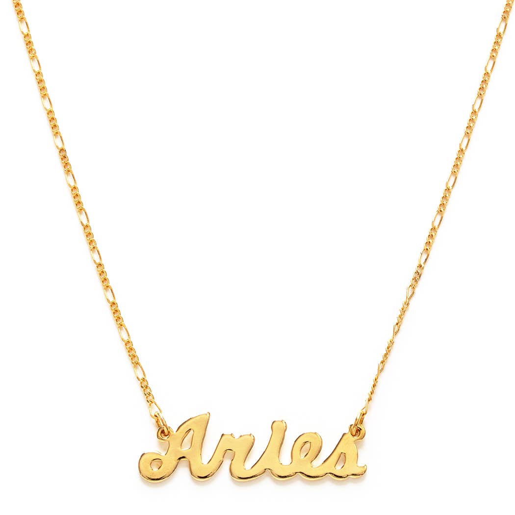 Amano Studio - Zodiac Script Necklaces – Singles: Pisces