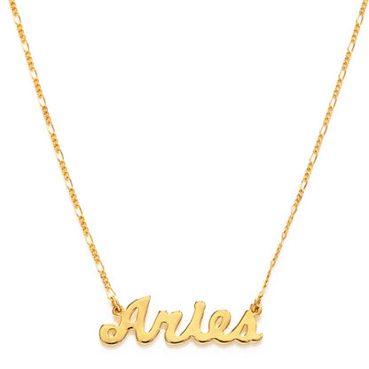 Amano Studio - Zodiac Script Necklaces – Singles: Pisces