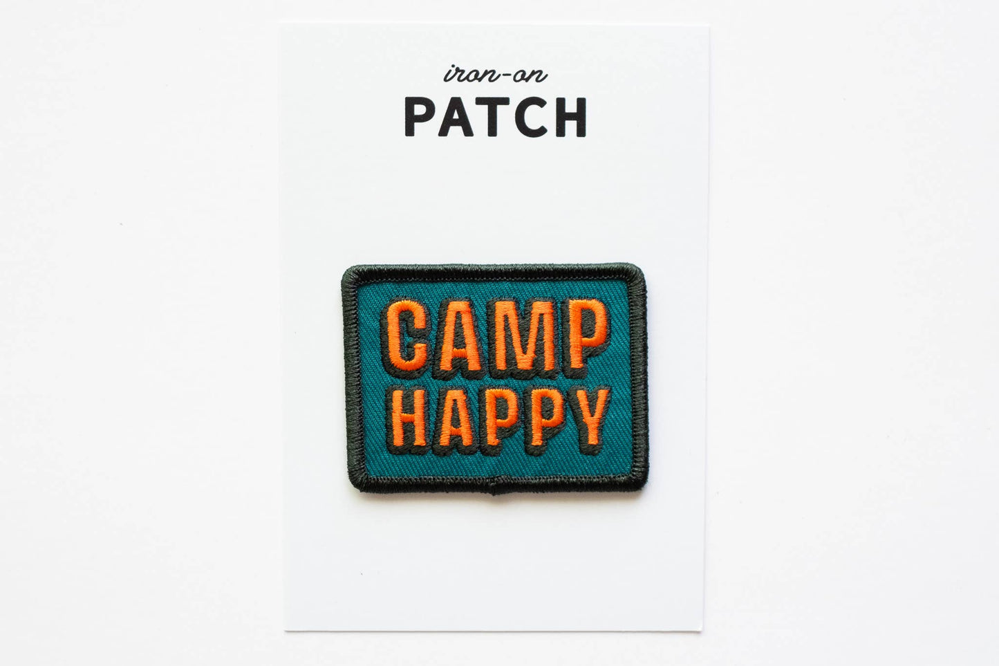 Union Made - Camp Happy Iron on Patch: Yes
