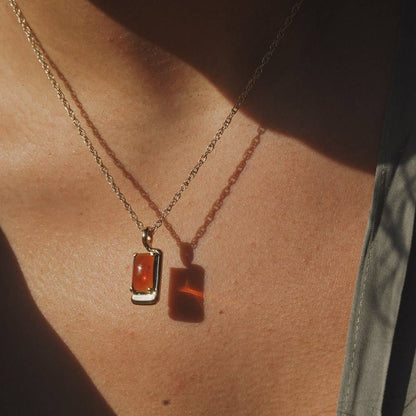 Lindsay Lewis - Foster Necklace - Brown: Gold Plated