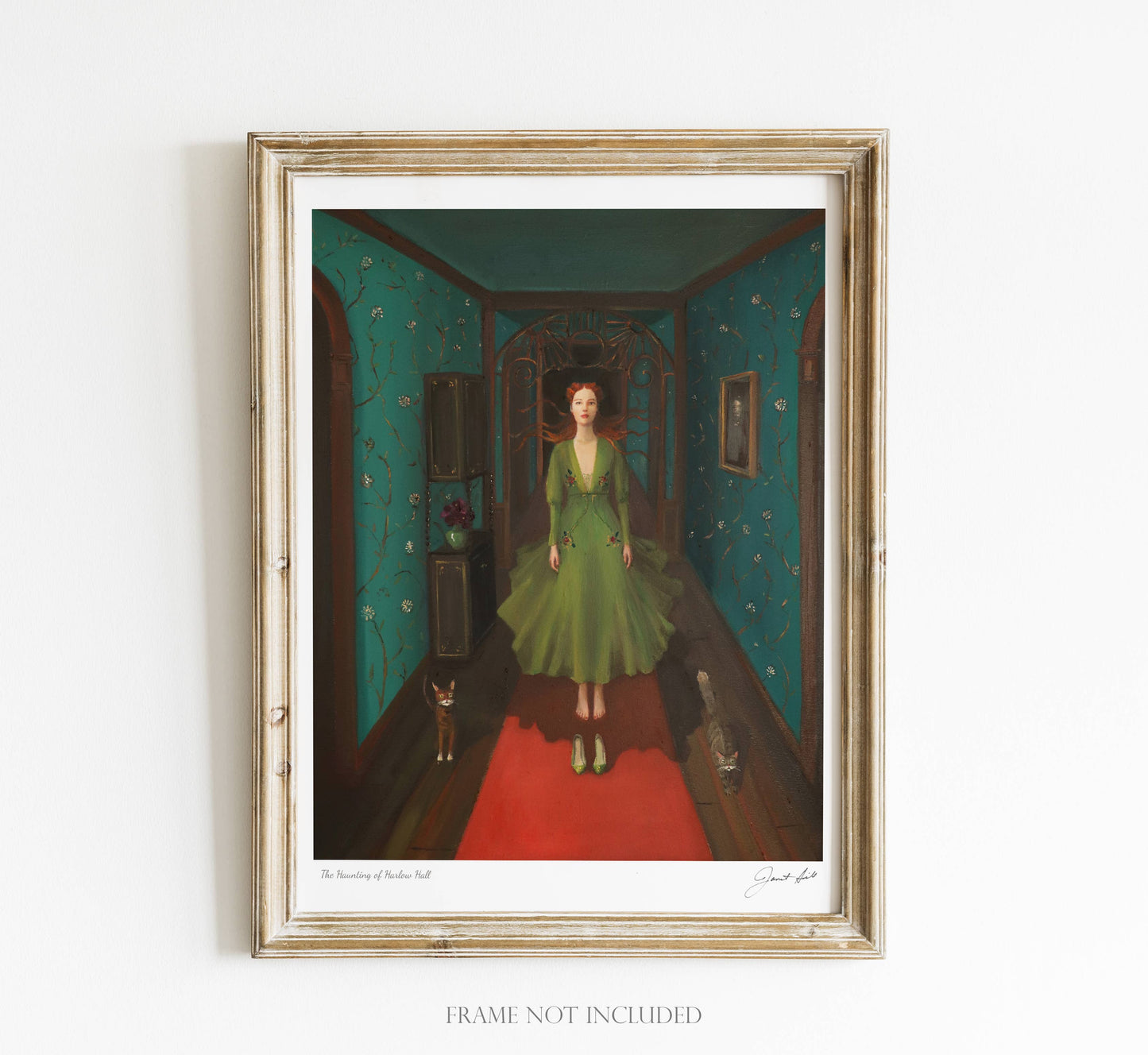 JANET HILL STUDIO - The Haunting of Harlow Hall. 8.5"x11" Art Print
