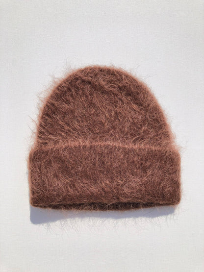 Billy Bamboo - ALPACA FLUFFY BEANIE: White