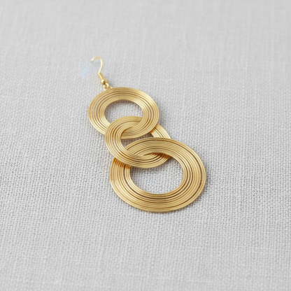 paperln - Exquisite Geometric Circle Drop Earrings