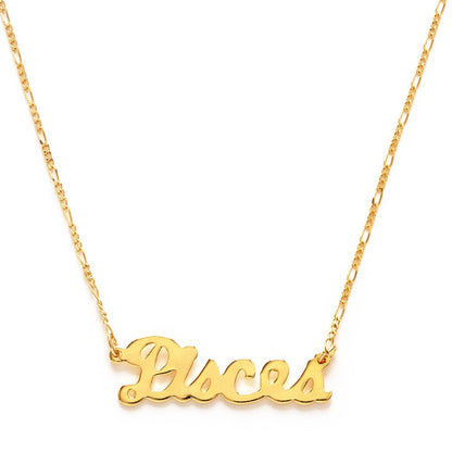 Amano Studio - Zodiac Script Necklaces – Singles: Pisces