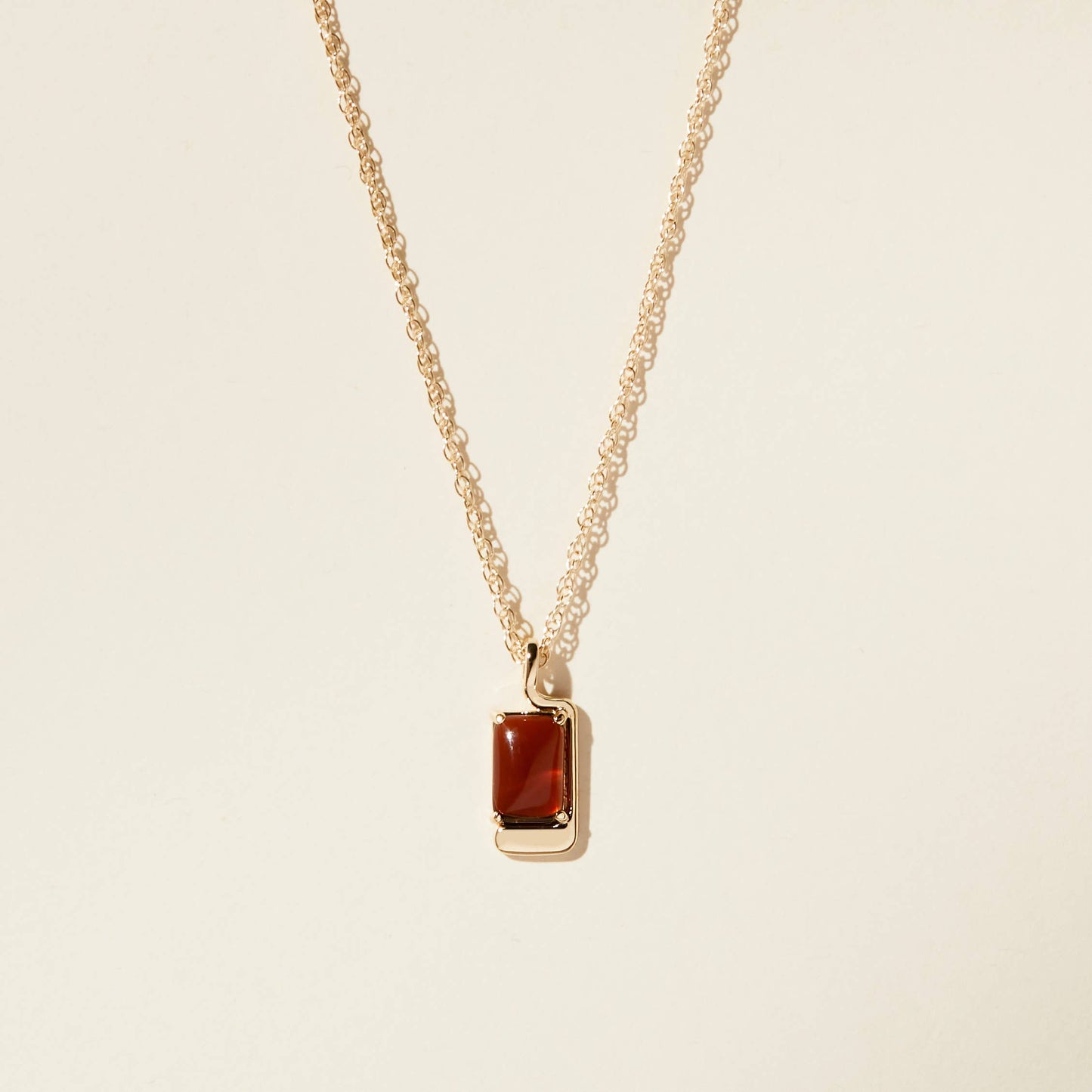 Lindsay Lewis - Foster Necklace - Brown: Gold Plated