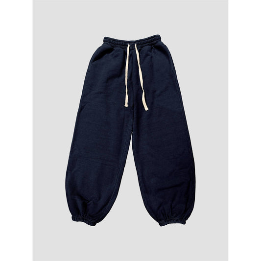 The Blank Lab - Acid Wash Wide Jogger Pants (AAB501_ACD): MIDNIGHT NAVY / S-M-L(2-2-2)