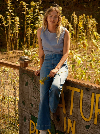 Mollusk - Polly Top: Blue Gingham / M