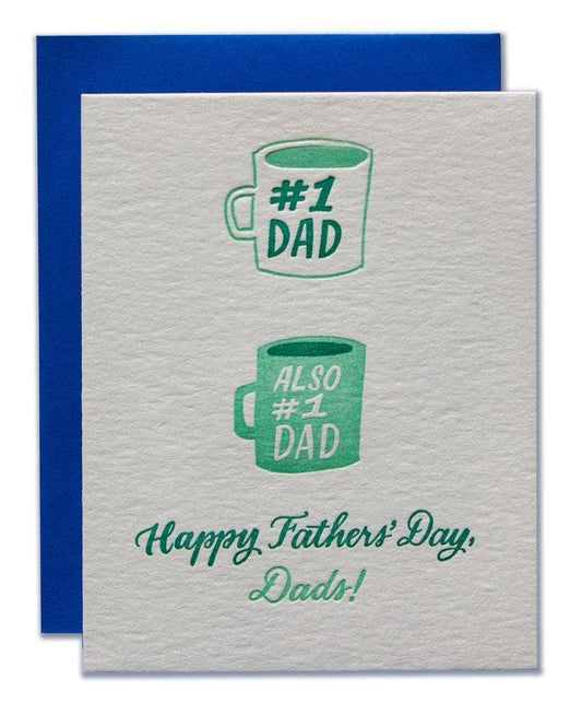 Ladyfingers Letterpress - #1 Dads Card LGBTQ Father's Day