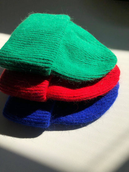 Billy Bamboo - ROYAL ANGORA WOOL BEANIE - crystal brights: Yellow diamond