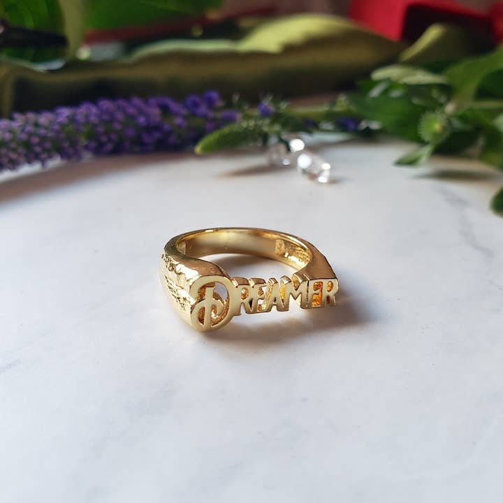 Dreamers of Dreams - The Dreamer Ring - 14k gold Lettering: 7