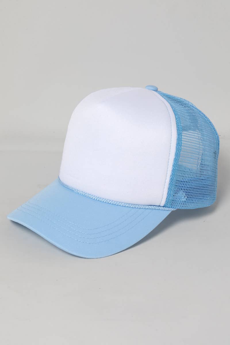 David And Young - FWCAPM212 - Two Tonefoam Trucker Cap: Royal Blue