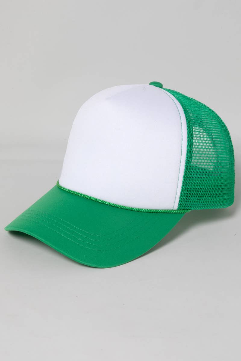 David And Young - FWCAPM212 - Two Tonefoam Trucker Cap: Royal Blue