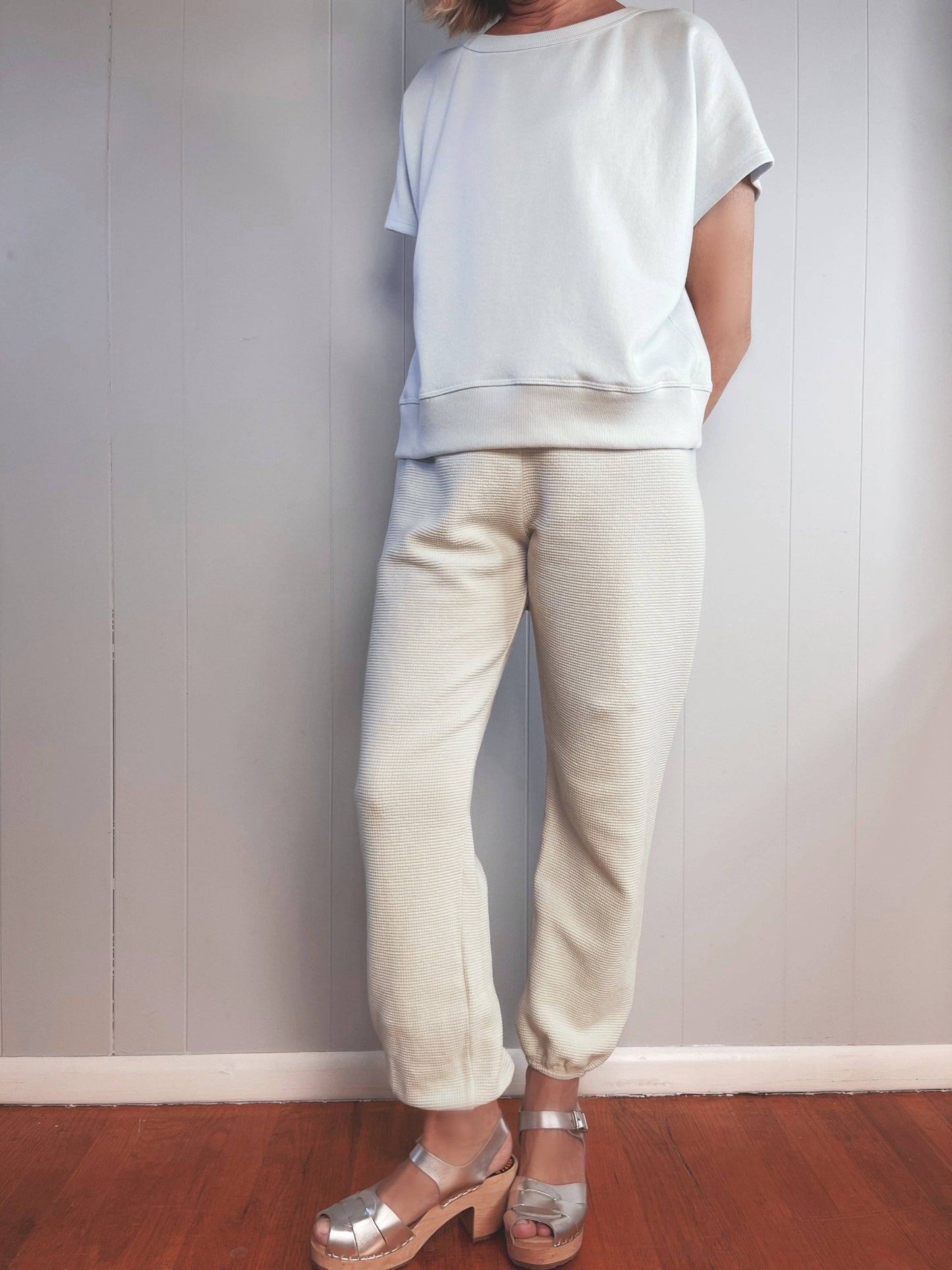 J. Marin Co. - Vintage Organic Terry Bateau Top - Sea Green - Made in L.A.: L