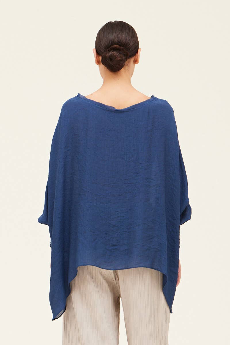 Grade & Gather - 40250PP - SMOCKED SLEEVE BLOUSE: CHARTREUSE / MEDIUM/LARGE