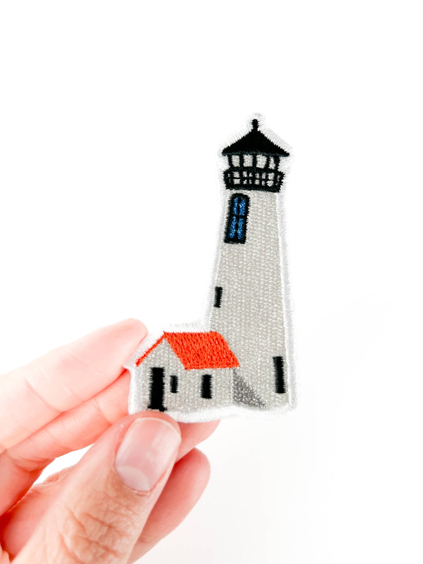 Field Trip Threads - Lighthouse Embroidered Patch Nautical Iron On Patch for Hat
