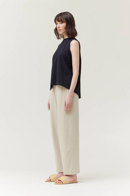 Grade & Gather - 42078 - BACK FOLDED TSHIRT: OFF WHITE / Contemporary / SMALL
