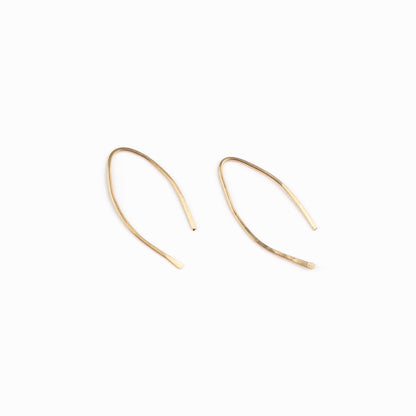 Forai - Qasioun Minimalist Mini-Threader Earrings in 14k Gold Fill