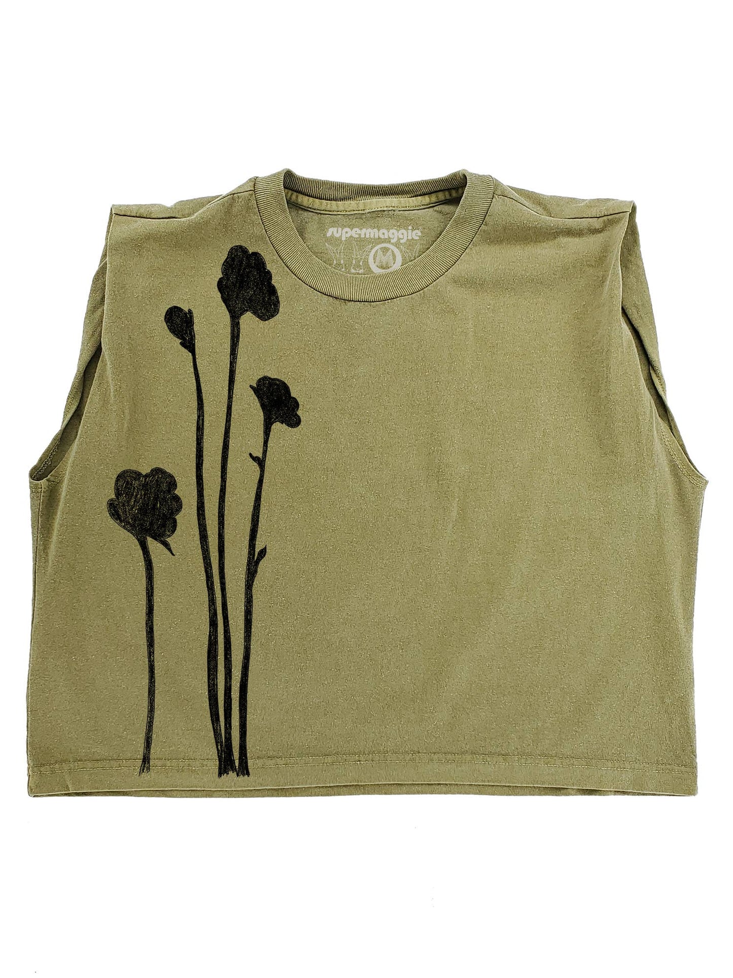 Supermaggie @ Faire - Shadow Flowers Maisie Heavyweight Muscle Tee: Pink Lavender / 2Xl
