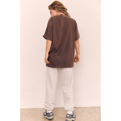 The Blank Lab - Oversized Mineral Washed Cotton Tee (AAC095): NEW YORK NAVY / S-M-L(2-2-2)