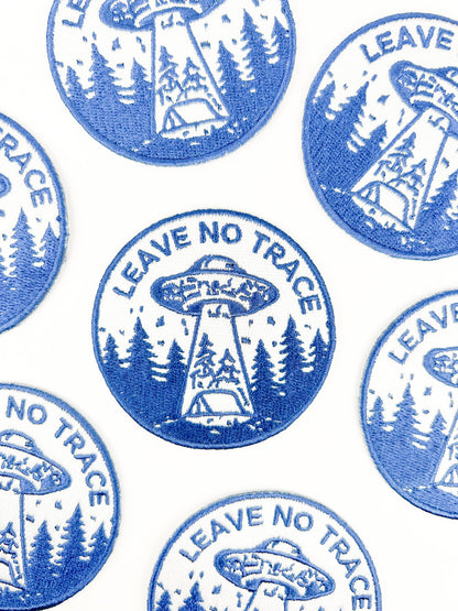 Field Trip Threads - Leave No Trace UFO Patch Embroidered Camping UFO
