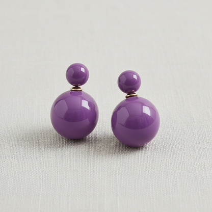 paperln - Candy Color Double-Sided Pearl Earrings