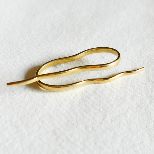 Bisjoux - Brass double finger Barbed Wire handmade Ring