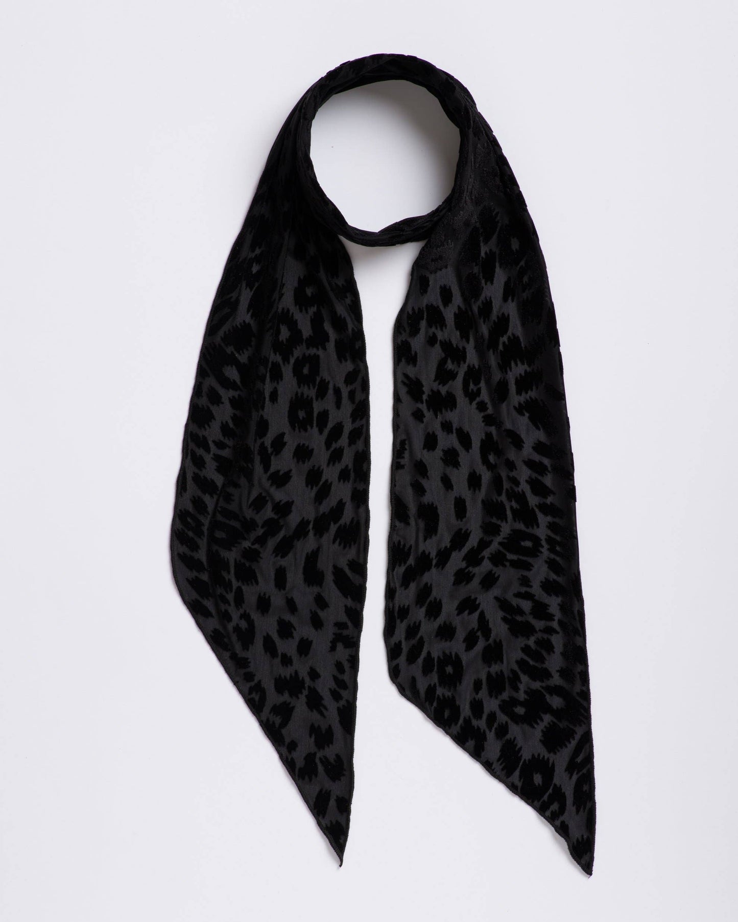 I'm With The Band - Foxey Lady Black Long Skinny Scarf