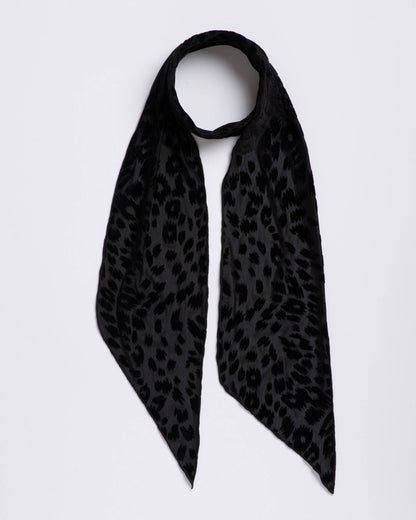 I'm With The Band - Foxey Lady Black Long Skinny Scarf