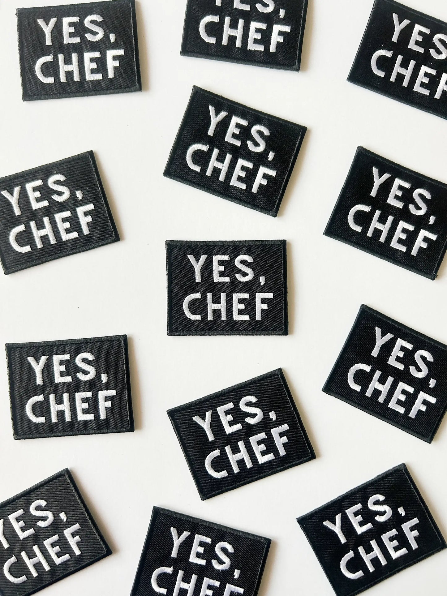 Field Trip Threads - Yes Chef Black Iron-on Sew-on Patch