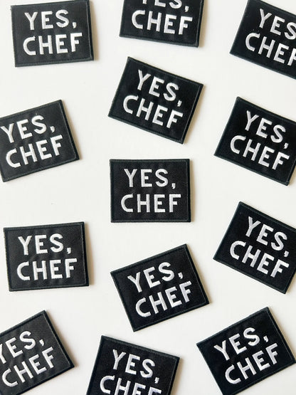 Field Trip Threads - Yes Chef Black Iron-on Sew-on Patch
