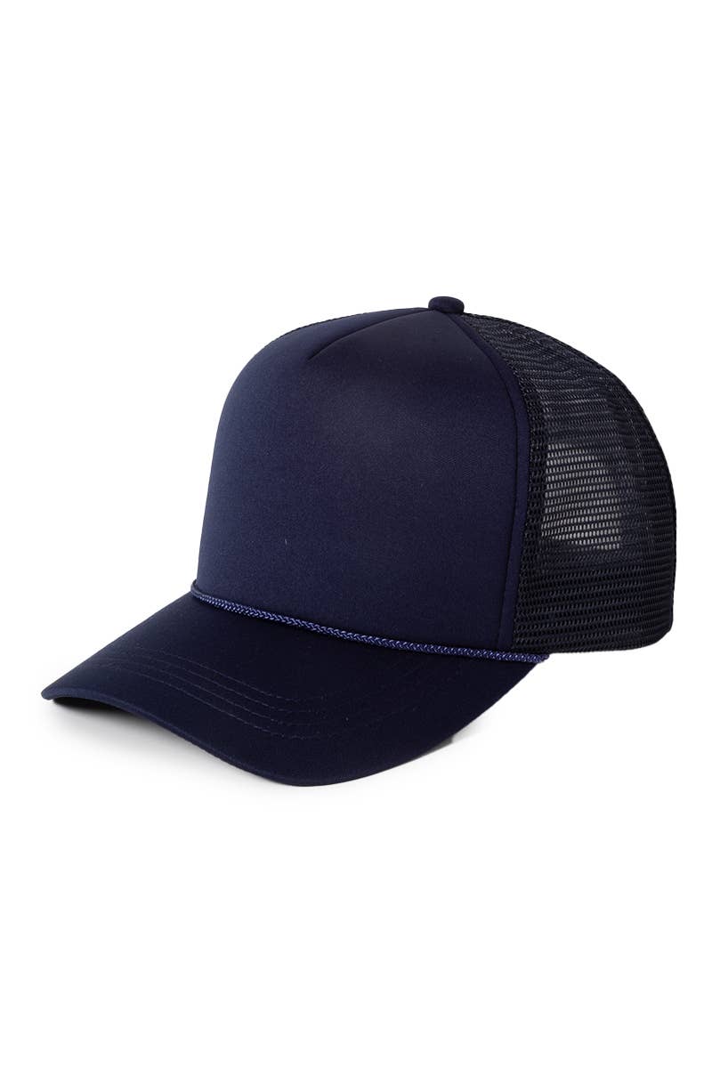 David And Young - FWCAPM200 - Solid Foam Trucker Cap: Cobalt