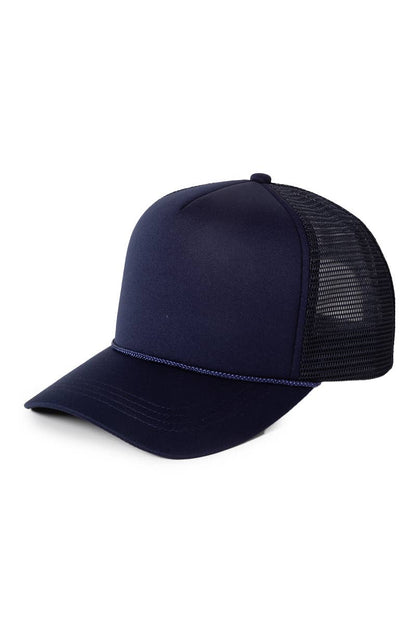 David And Young - FWCAPM200 - Solid Foam Trucker Cap: Cobalt