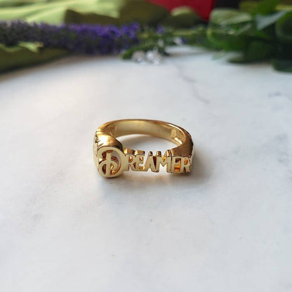 Dreamers of Dreams - The Dreamer Ring - 14k gold Lettering: 7