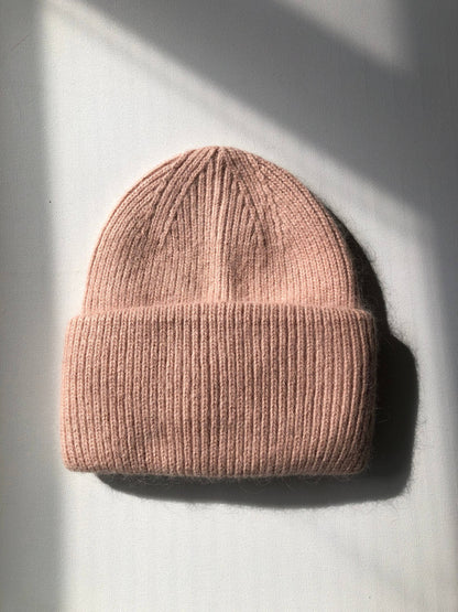 Billy Bamboo - ROYAL ANGORA WOOL BEANIE - snow pastel: Mocha green
