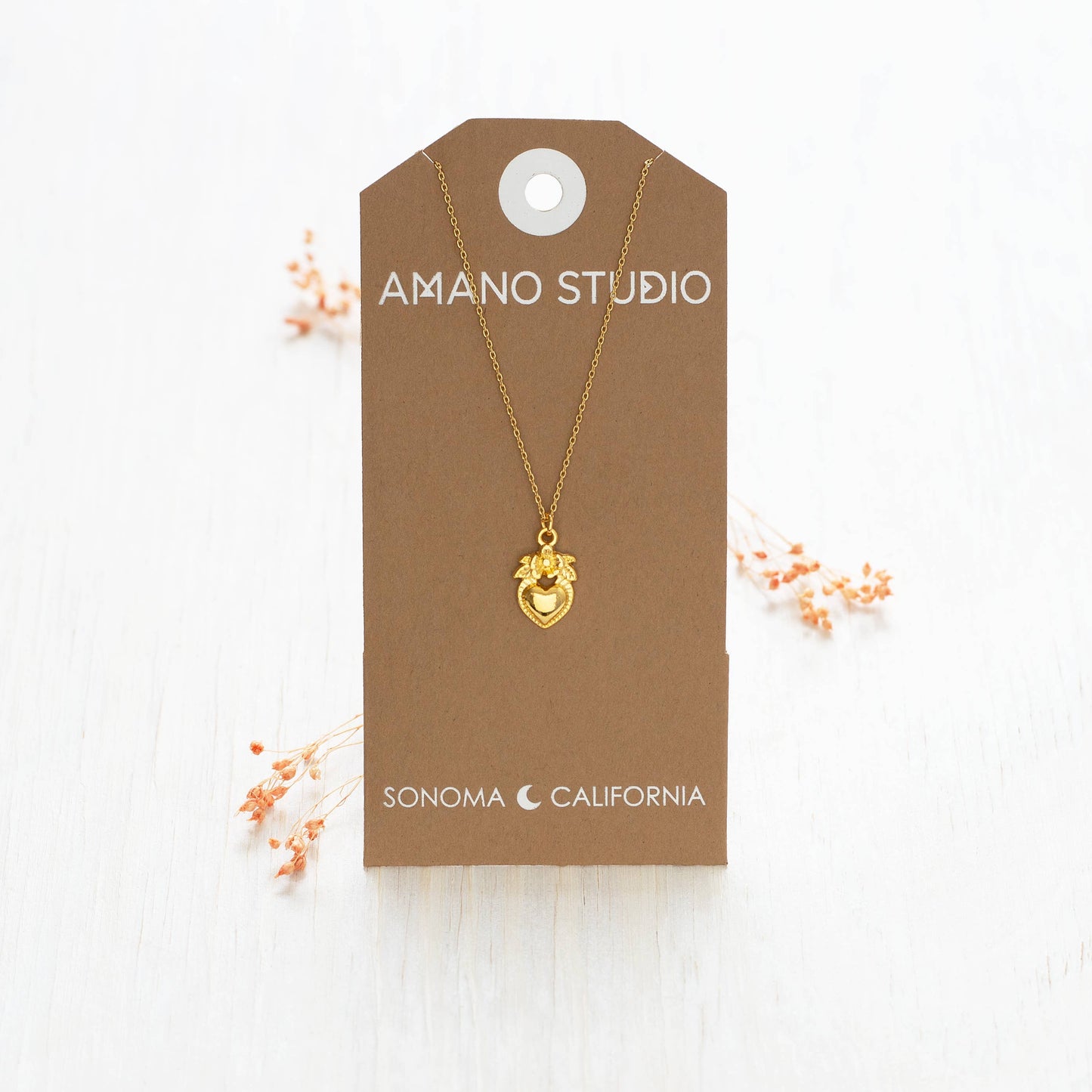Amano Studio - Folk Heart Necklace
