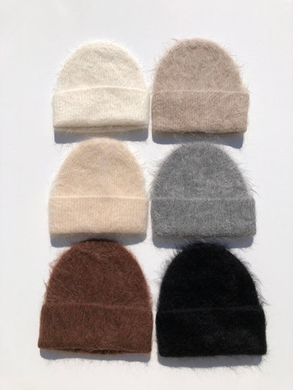 Billy Bamboo - ALPACA FLUFFY BEANIE: Mushroom